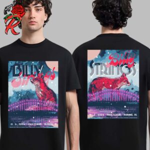 Billy Strings Memphis Tennessee Combined Poster At Fedexforum On December 6 And 7 2024 Two Fox Artwork Two Sides Unisex T-Shirt