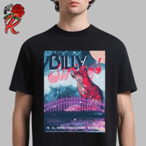 Billy Strings Memphis Tennessee Night 1 Poster At Fedexforum On December 6 2024 Fox Artwork Unisex T-Shirt