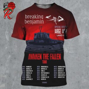 Breaking Benjamin Awaken The Fallen Tour 2025 Schedule Tour Date List All Over Print Shirt