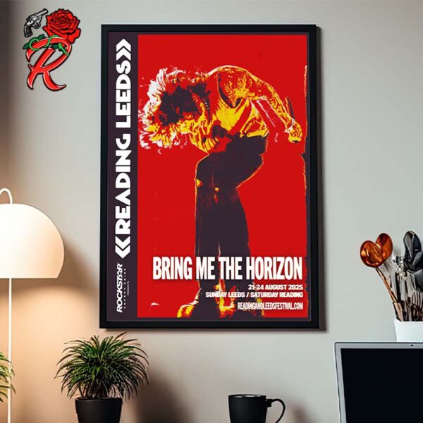 Bring Me The Horizon Headline Reading And Leeds Festival 2025 Sunday Reading Friday Leeds On August 2025 Home Decor Poster Canvas