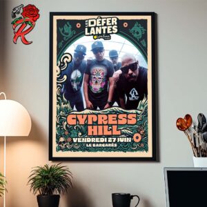 Cypress Hill Poster For Les Deferlantes Sud de France 2025 At Le Barcares On Vendredi 27 Juin Home Decor Poster Canvas