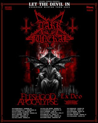 Dark Funeral Let The Devil In European Winter Tour 2025 Schedule Tour Date List