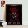 Dark Funeral VIP 2024 North American Tour Home Decor Poster Canvas