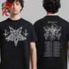 Dark Funeral Let The Devil In European Winter Tour 2025 Schedule Tour Date List Two Sides Unisex T-Shirt