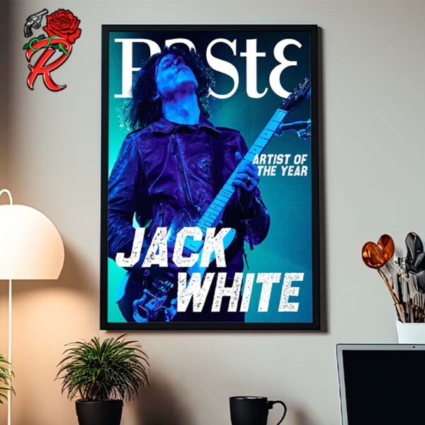 Jack White The Paste Magazine Artist Of The Year Magazine Cover Home Decor Poster Canvas