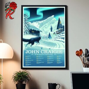 John Craigie European Tour 2025 Schedule Tour Date List Home Decor Poster Canvas