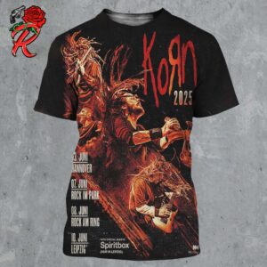 Korn 2025 Germany Shows On June From Hannover To Leipzig All Over Print Shirt