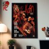 Slipknot Poster For Show In Zurich Switzerland Tour At Hallenstadion On December 11 2024 Home Decor Poster Canvas