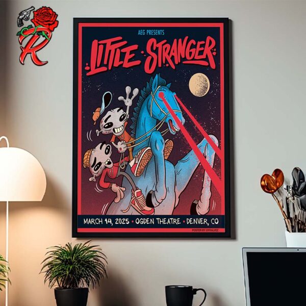 Little Strangers Poster For Show In Denver Colorado At Ogden Theatre On March 14 2025 Home Decor Poster Canvas