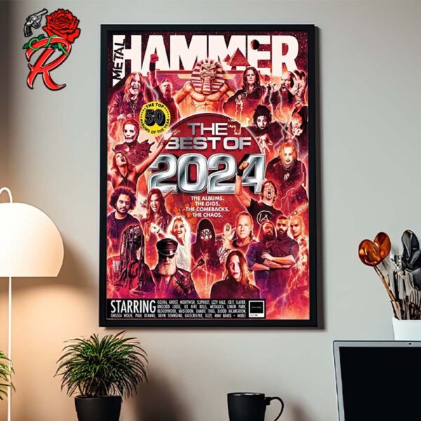 Metal Hammer Magazine The Best Of 2024 The Albums The Gigs The Comebacks The Chaos Home Decor Poster Canvas