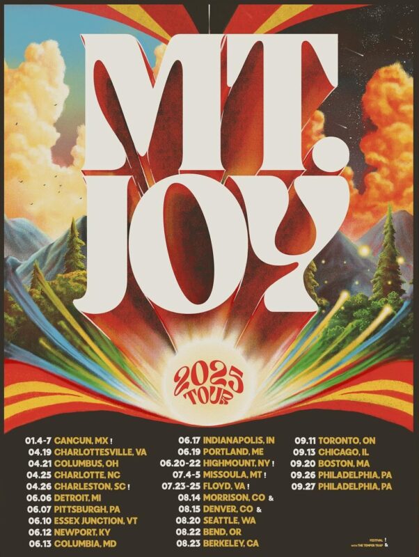 Mt Joy 2025 Tour Schedule Date List