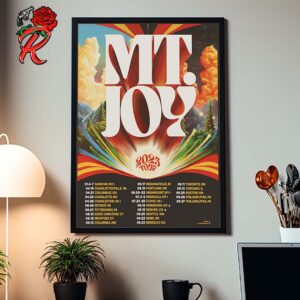 Mt Joy 2025 Tour Schedule Date List Home Decor Poster Canvas