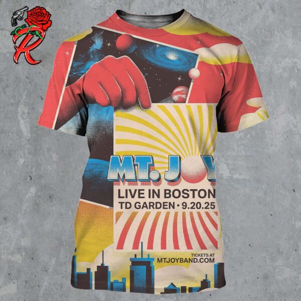 Mt Joy Poster For Show In Boston At TD Garden On September 20 2025 All Over Print Shirt