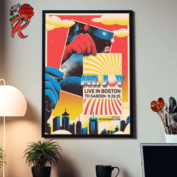 Mt Joy Poster For Show In Boston At TD Garden On September 20 2025 Home Decor Poster Canvas