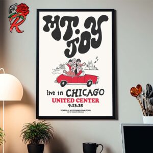 Mt Joy Poster For Show In Chicago Illinois At United Center On September 13 2025 Home Decor Poster Canvas