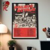 Slipknot Poster For Paris France Tour 2024 At Accor Hotel Arena On December 12 2024 25th Anniversary Here Come The Pain Home Decor Poster Canvas