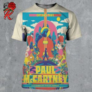 Paul McCartney Got Back Tour Poster For The UK Leg In Manchester At Co Op Live On 14 And 15 December 2024 All Over Print Shirt