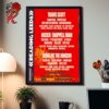 The Killers Poster For Show In Sydney Australia At AU Qudos Bank Arena On December 6 And 7 2024 Home Decor Poster Canvas