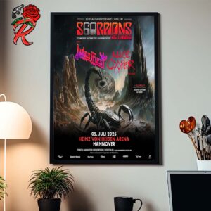 Scorpions 60 Years Anniversary Concert Coming Home To Hannover And Friends At Heinz Von Heiden Arena On July 5 2025 Home Decor Poster Canvas