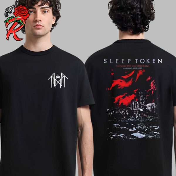 Sleep Token 2024 United Kingdom Tour Poster For Leeds At First Direct Arena On 2 December 2024 Two Sides Unisex T-Shirt