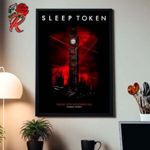 Sleep Token 2024 United Kingdom Tour Poster For London At O2 Arena On 29 November 2024 Home Decor Poster Canvas