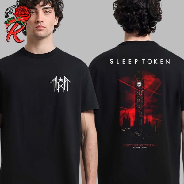 Sleep Token 2024 United Kingdom Tour Poster For London At O2 Arena On 29 November 2024 Two Sides Unisex T-Shirt