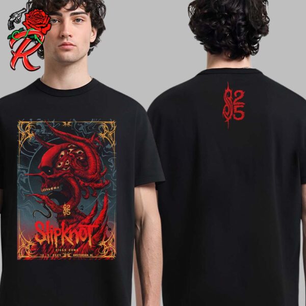 Slipknot 2024 Tour Merch Tee For Amsterdam Netherlands At Ziggo Dome On December 5 2024 Two Sides Unisex T-Shirt