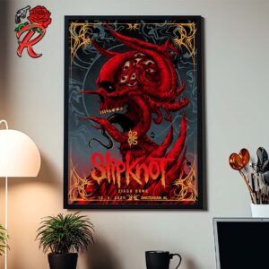 Slipknot 2024 Tour Poster For Amsterdam Netherlands At Ziggo Dome On December 5 2024 Home Decor Poster Canvas