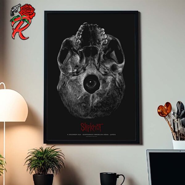 Slipknot Poster For Show In Leipzig Germany At Quaterback Immobilien Arena On December 9 2024 Home Decor Poster Canvas