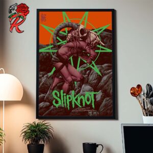 Slipknot Poster For Show In Stuttgart Germany At Schleyerhalle On December 8 2024 Home Decor Poster Canvas