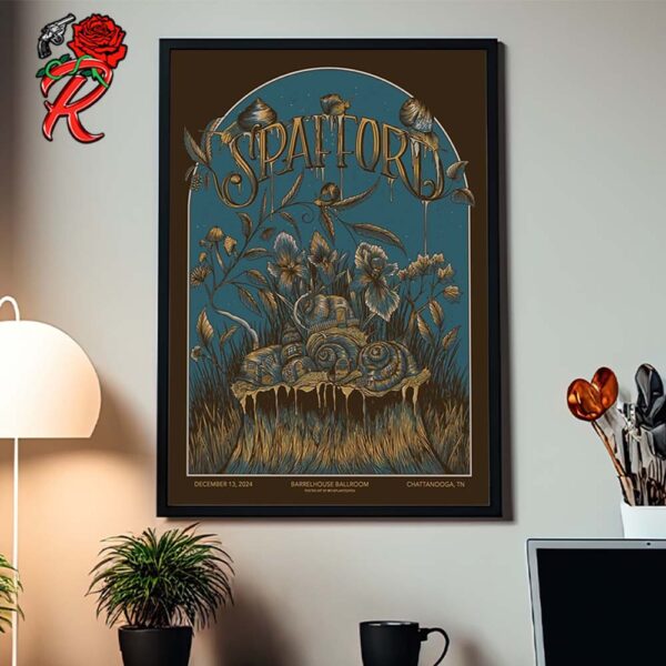 Spafford Poster For Show In Chattanooga Tennessee At Barrelhouse Ballroom On December 13 2024 Home Decor Poster Canvas