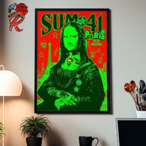 Sum 41 Final Show In Europe In Paris On November 23 2024 Monalisa Artwork Home Decor Poster Canvas