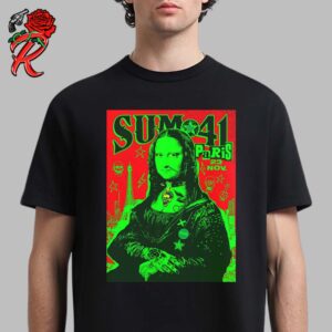 Sum 41 Final Show In Europe In Paris On November 23 2024 Monalisa Artwork Unisex T-Shirt