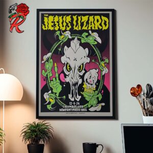 The Jesus Lizard Poster For Show In Columbus Ohio At Newport Music Hall On December 6 2024 Home Decor Poster Canvas