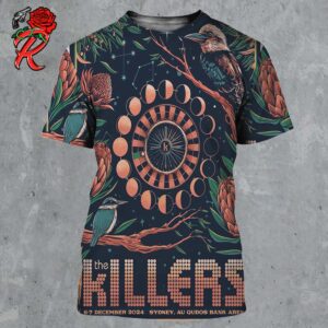 The Killers Poster For Show In Sydney Australia At AU Qudos Bank Arena On December 6 And 7 2024 All Over Print Shirt