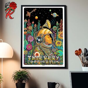 Thievery Corporation Poster For Show In Portland Oregon At Roseland Theater On December 20 2024 Home Decor Poster Canvas