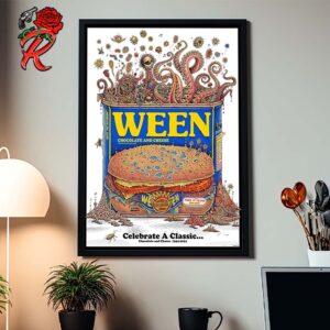 Ween Official 30th Anniversary For Album Chocolate And Cheese Home Decor Poster Canvas