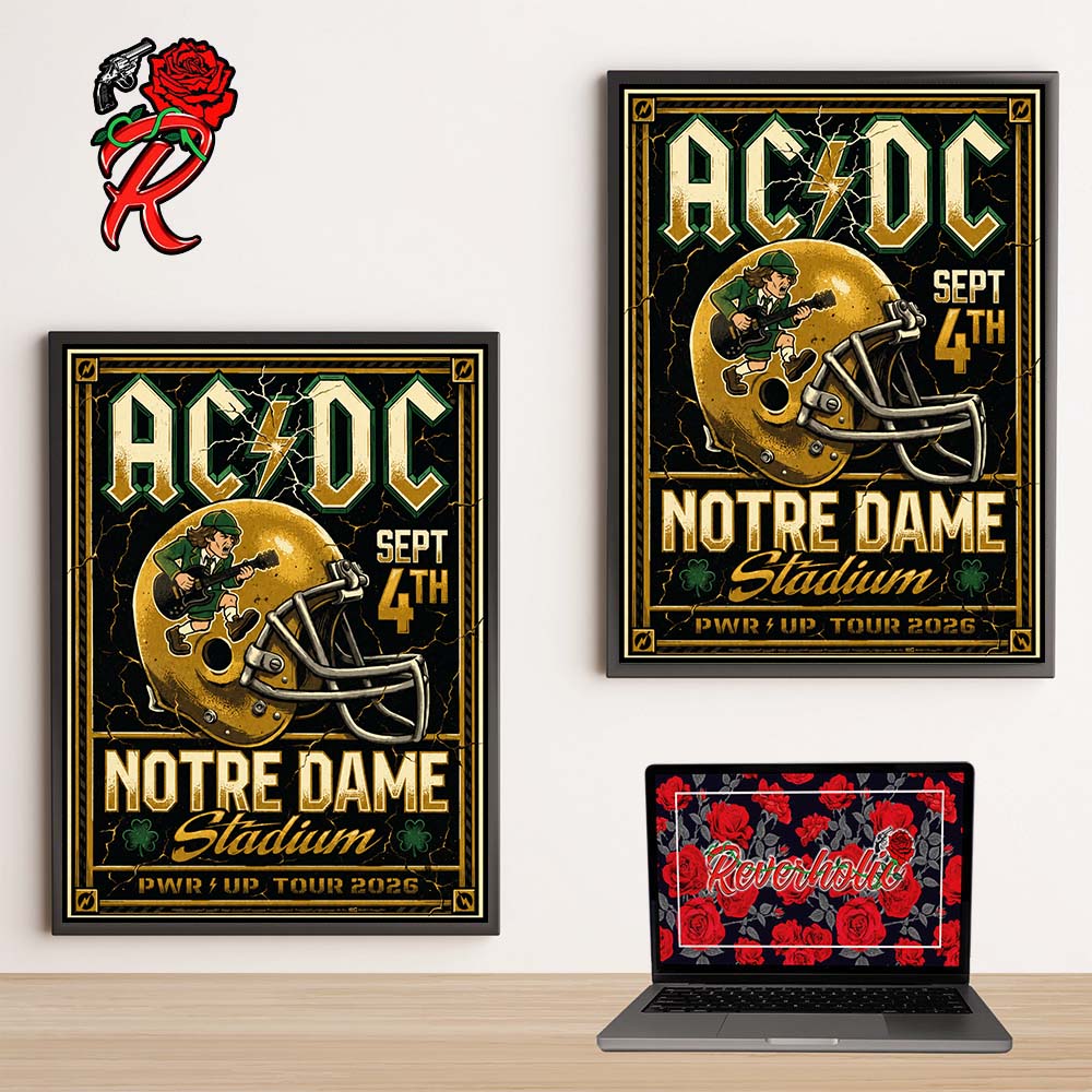 ACDC PWRD Up Notre Dame 2026 Venue Poster At Notre Dame Stadium South Bend September 4 2026 Home Decor Poster Canvas ACDC PWRD Up Notre Dame 2026 Venue Poster At Notre Dame Stadium South Bend September 4 2026 Home Decor Poster Canvas