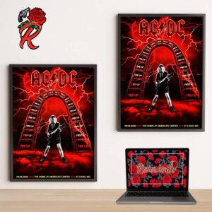 ACDC St. Louis MO 2026 Event Poster Live At The Dome At America’s Center September 8 Poster Canvas