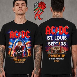 ACDC St. Louis MO 2026 Merch Tee Live At The Dome At America’s Center September 8 Two Sided T-Shirt