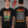 Anthrax North America 2026 Tour Merch Tee Cursum Perficio Fiery Two Sided Unisex T Shirt Anthrax North America 2026 Tour Merch Tee Cursum Perficio Fiery Two Sided Unisex T Shirt