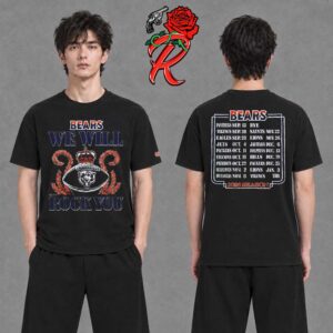 Chicago Bears Homage  2026 NFL Schedule Queen Two Sided T-Shirt