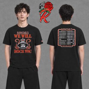 Cincinnati Bengals Homage 2026 NFL Schedule Queen Two Sided T-Shirt