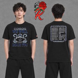Dallas Cowboys Homage 2026 NFL Schedule Queen Two Sided T-Shirt