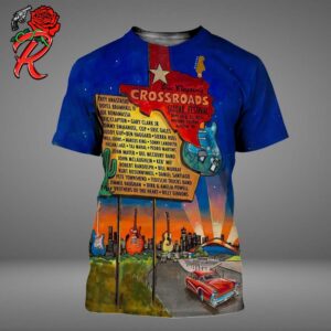 Eric Clapton Austin TX Crossroads Guitar Festival Event Poster At Moody Center On September 26 And 27 2026 All Over Print Shirt