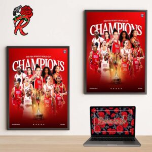 FIBA Women’s Basketball World Cup 2026 Germany The CHAMPIONS USA Women Basketball Team Poster Canvas