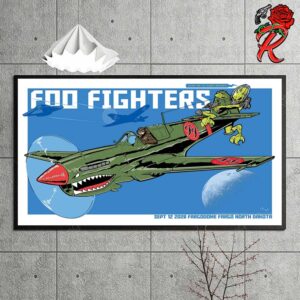 Foo Fighter Fargo North Dakota 2026 Event Poster At Fargodome On September 12 2026 Poster Canvas