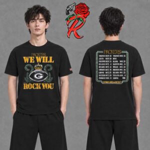 Green Bay Packers Homage 2026 NFL Schedule Queen Two Sided T-Shirt