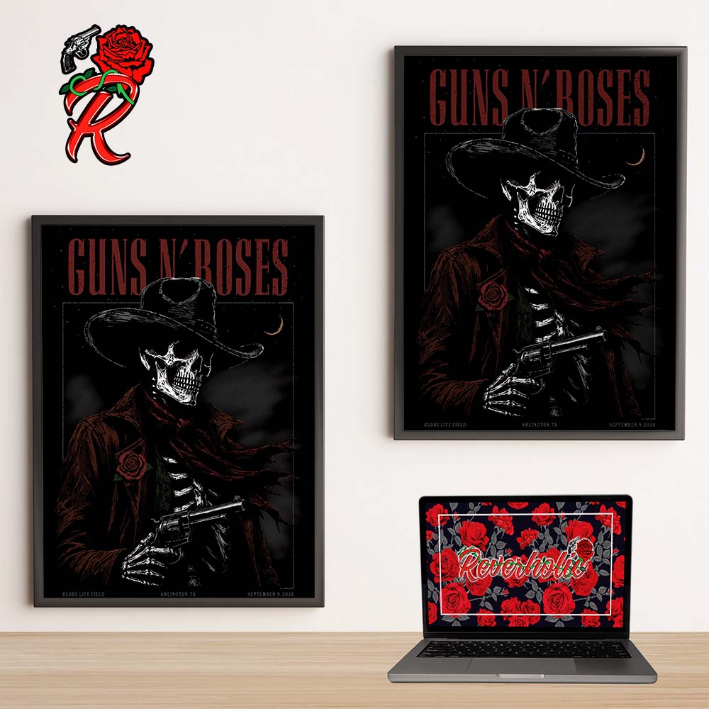 Guns N Roses Arlington TX 2026 Event Poster At Globe Life Field On September 9 2026 Poster Canvas Guns N Roses Arlington TX 2026 Event Poster At Globe Life Field On September 9 2026 Poster Canvas