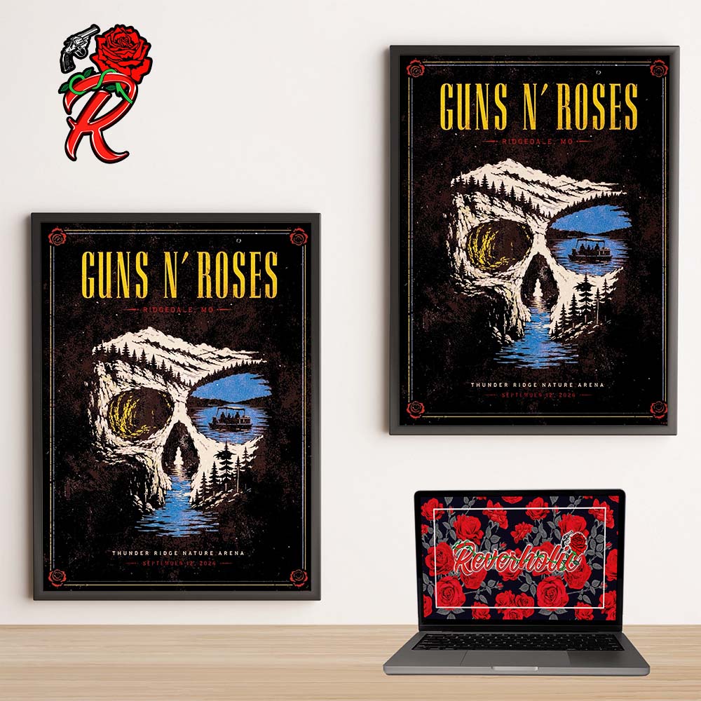 Guns N Roses Ridgedale MO 2026 Event Poster At Thunder Ridge Nature Arena On September 12 2026 Poster Canvas Guns N Roses Ridgedale MO 2026 Event Poster At Thunder Ridge Nature Arena On September 12 2026 Poster Canvas